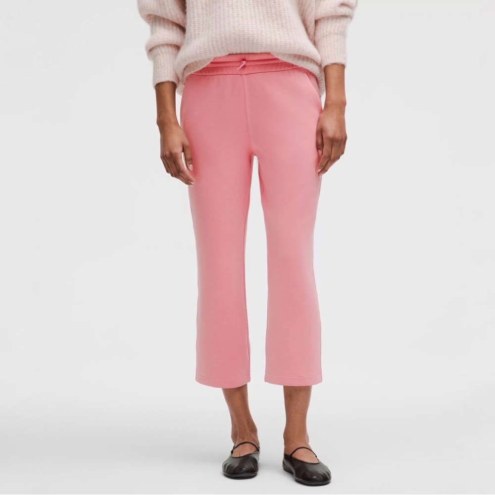 NWT Lululemon Softstreme High-Rise Straight-Leg Cropped Pant‎ in Pink Tide